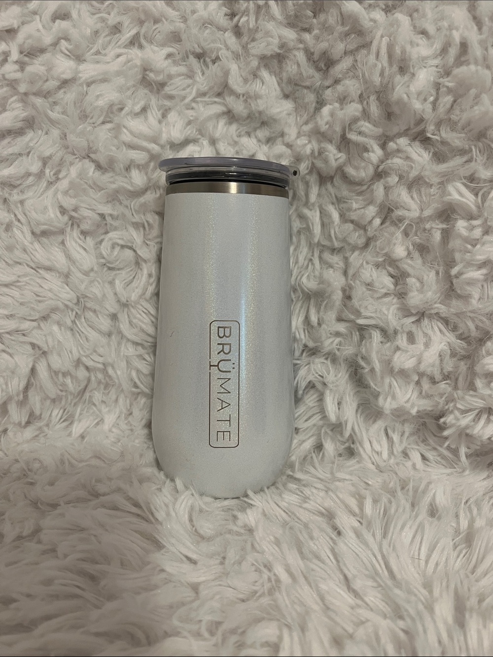 BrüMate Insulated Tumbler in Glitter White